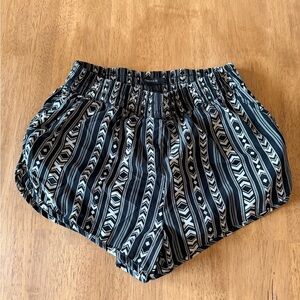 Forever 21 Black and White Geometric Athletic Shorts